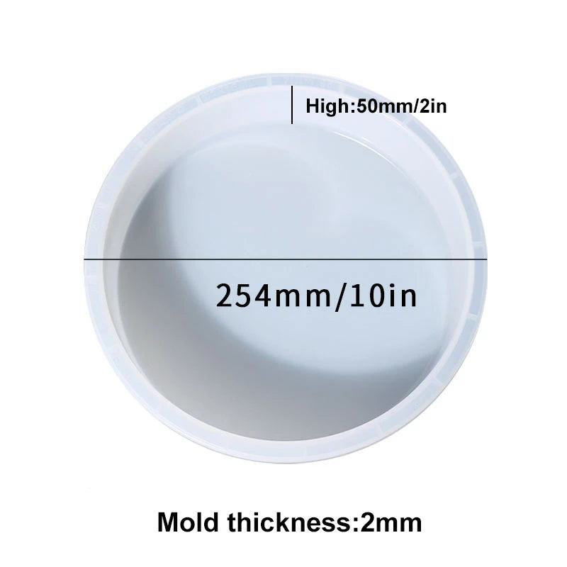 plateau silicone marbre blanc bleu moderne tringle fixation diamètre 203mm 228mm 254mm 279mm 305mm