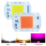puce led cob aluminium projecteur éclairage extérieur puissance variable blanc chaud blanc