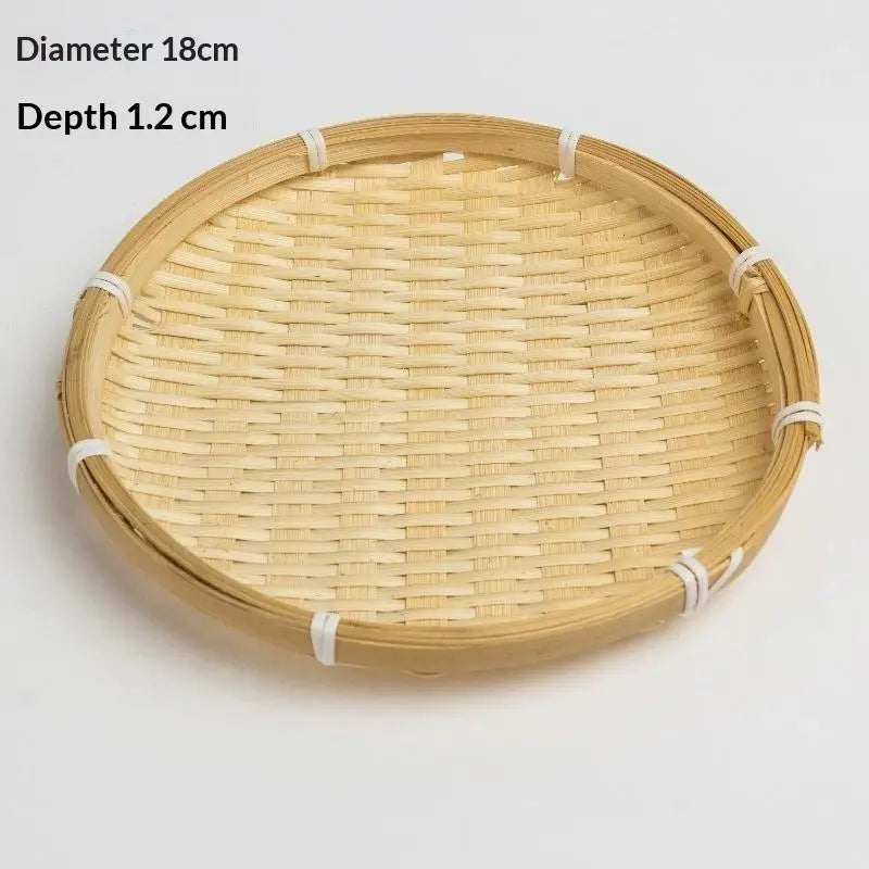 panier ovale bambou tissage fin naturel traditionnel artisanal motifs joncs decoration cuisine organisation comptoir