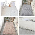 tapis acrylique rose clair blanc gris moderne doux 40x60cm 50x80cm 40x120cm