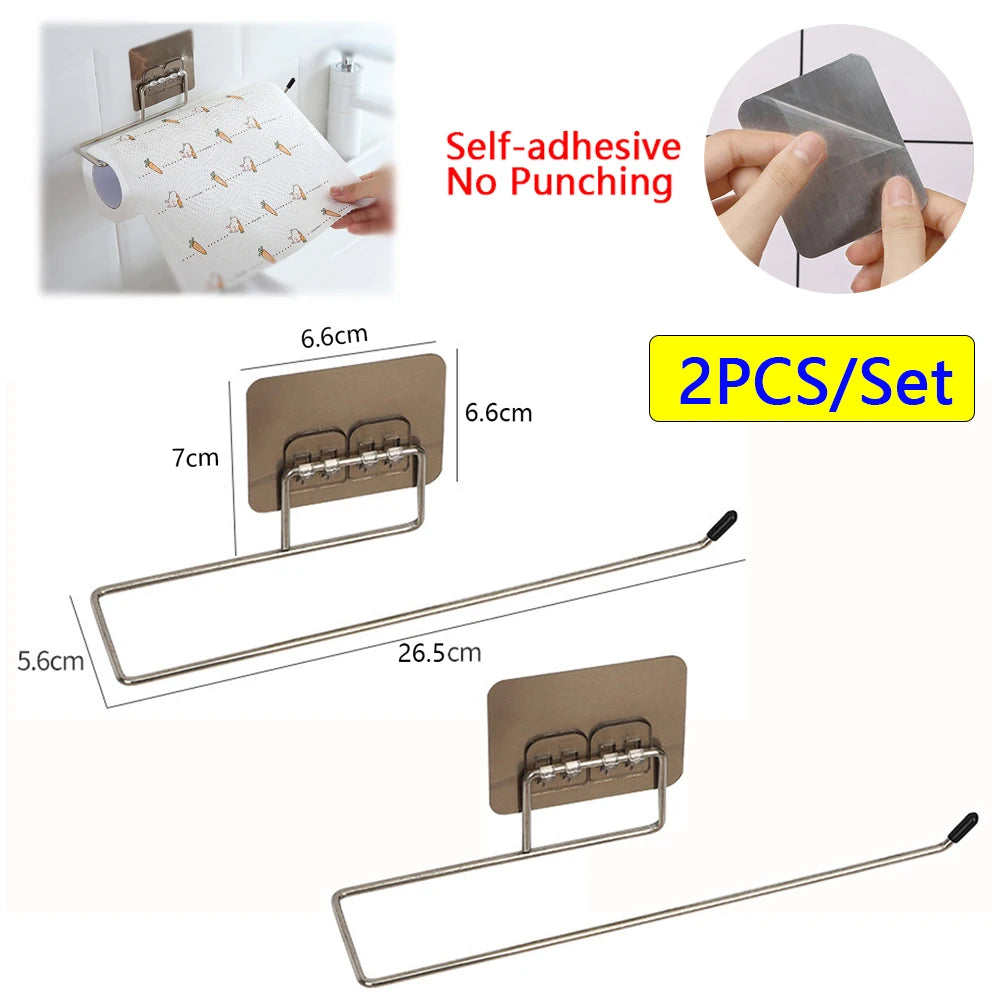 porte papier toilette argenté moderne porte serviettes mural adhésif serviettes texturées rouleaux blancs minimaliste