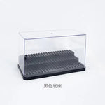 boîtes rangement transparentes figurines lego voitures miniatures accessoires jouets boîtes présentation personnages diversément habillés