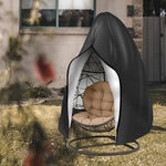 housse chaise suspendue imperméable anti uv protège rotin noir beige contemporaine zip elasticité