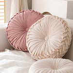 coussin rond rose pâle polyester mémoire forme solide moderne amovible lavable