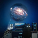 projecteur mural étoiles galaxie noir blanc bleu jaune adhésif usb alternatif technologie