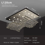 suspension lumineuse moderne cristal transparente argentée led 90 260v