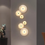 applique murale moderne marbre doré éclairage blanc chambre salon entrée étude 3000K 5000K fixée