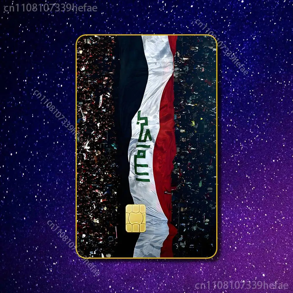 autocollant drapeau irakien aigle blason texte arabe républicain irak magasin carte