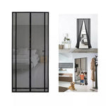 rideau porte aimants noir maille fine anti insectes moderne 80x210cm 90x210cm 100x210cm 110x210cm 120x210cm