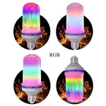 ampoule led e27 flamme artificielle multicolore effet dynamique moderne