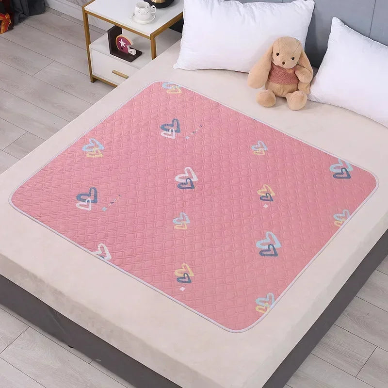 tapis absorbant enfant motif dessins animés moderne rose clair vert clair bleu clair 70cm