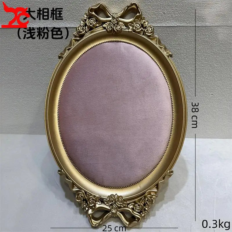 plateau présentation bijoux forme cadre photo doré velours couleur
