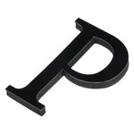 lettre alphabet 3d noir autocollant mural acrylique miroir décoration maison chambre fête murale