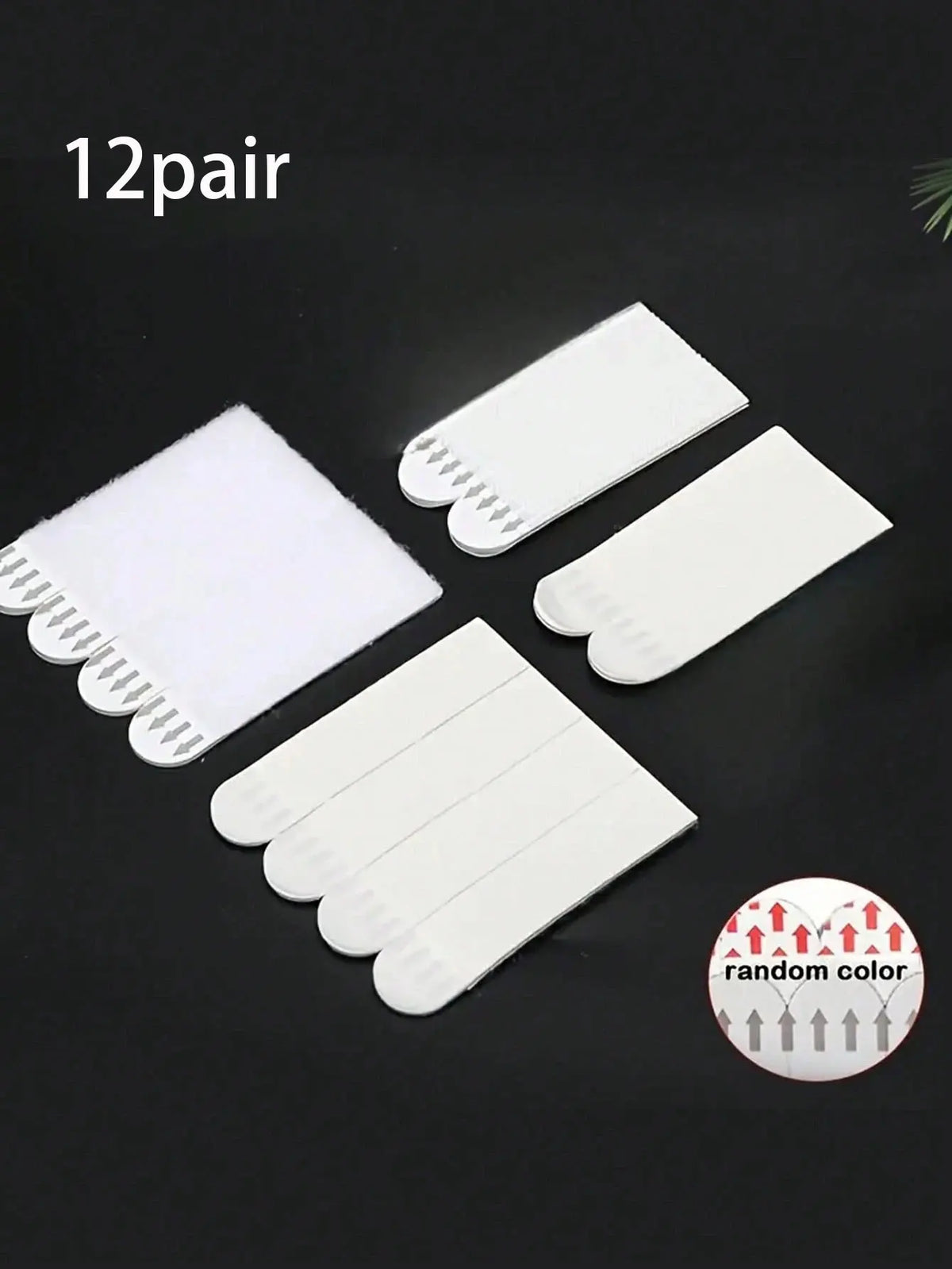 cadre mural support adhésif noir blanc contemporain 48 bandes adhésives 12 paires différentes