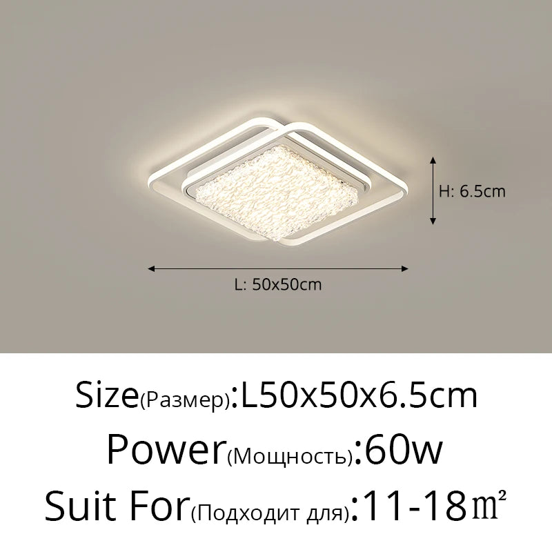 plafonnier led rond moderne cristaux blanc noir marron lampe intérieur élégante