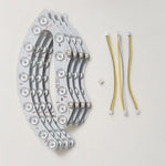 bande led flexible blanc moderne connecteurs souder 12w 9w 24.5cm 10cm