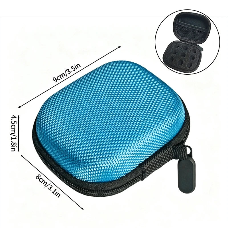 boîte rangement insuline huiles essentielles pochettes alcool seringues coton tige portable pratique noire