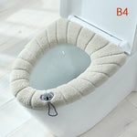couvre siège toilette violet bleu gris rose rayures moderne adhésif lavable doux polyester