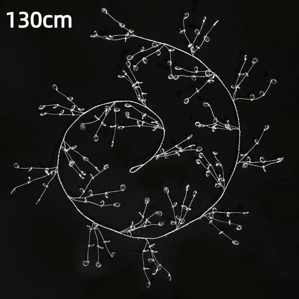 couronne fleurs artificielles transparentes ovales romantique 100cm 120cm 130cm 150cm