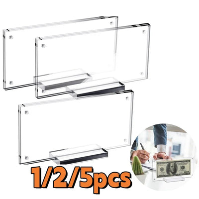 Cadre photo en acrylique transparent pour billets