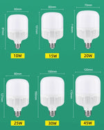 ampoule led e27 blanc moderne rayures verticales 10w 15w 20w 25w 30w 45w 6500k