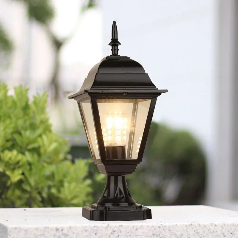 Lampe jardin classique or noir transparent extérieure chambre entrée étude salle bain led fixée