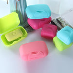 boîtes savon plastique vert rose bleu opaques modernes sans fuite intérieur texturé