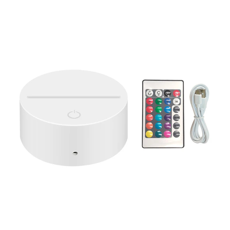 boîte lumière tactile câble usb télécommande 16 couleurs moderne noire matériau métal