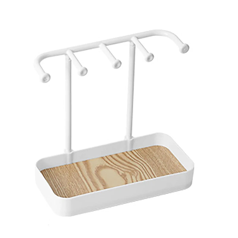 présentoir bijoux moderne boîtes rangement noir blanc texture bois