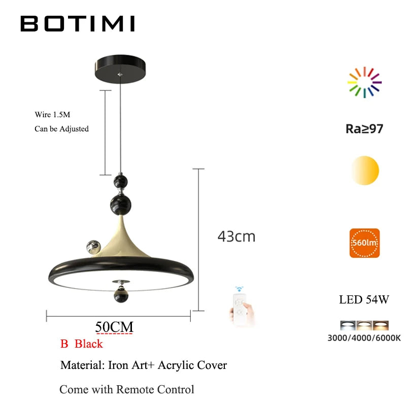 lampe suspendue moderne blanc noir marron brillante tringle métal bois chambre salon étude