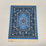 tapis souris motif fleurs persan classique caoutchouc antidérapant informatique bleu
