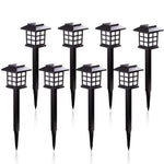 lumière solaire moderne noire carré blanc auto extérieure jardin patio pièces led