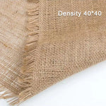 tissu jute naturel rustique 50x160cm résistance abrasion biodegradable champetre texture grossiere