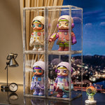 boîte rangement transparente grande taille collection figurines ours peluche voitures sport miniatures