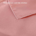 serviettes table rose pâle bleu royal beige clair modernes 12 pièces satinées polyester