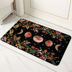 tapis sol boho mystique lune soleil fleurs géométrique bleu orange noir rose blanc