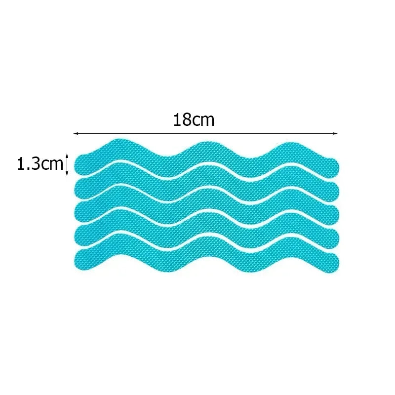 tapis bain antidérapant moderne adhésif blanc rayures horizontales respectueux environnement salle bain