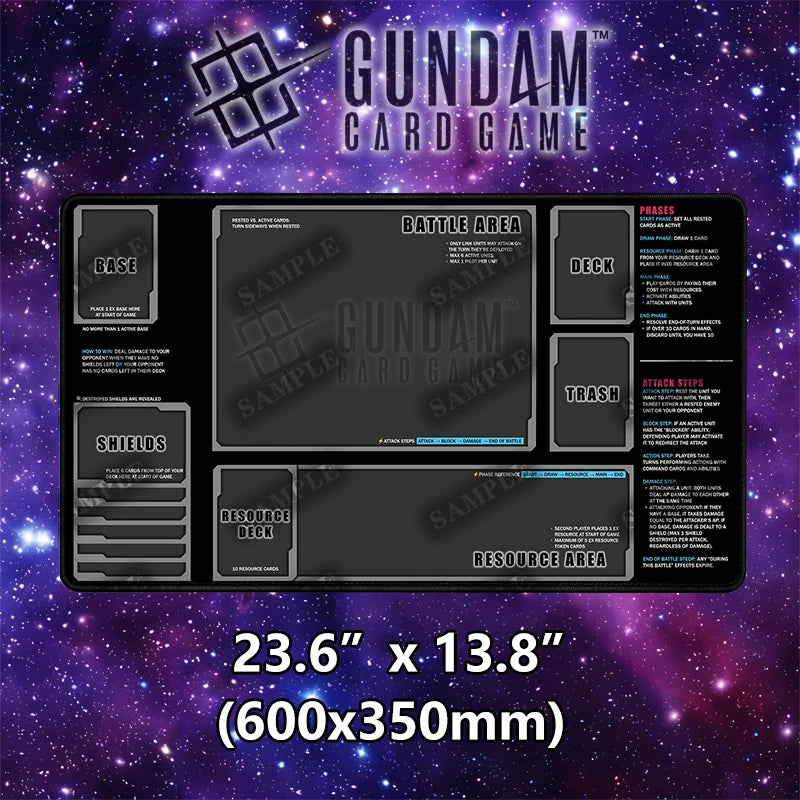 tapis jeu cartes noir antidérapant grande surface grille zones jeu collection jeux cartes