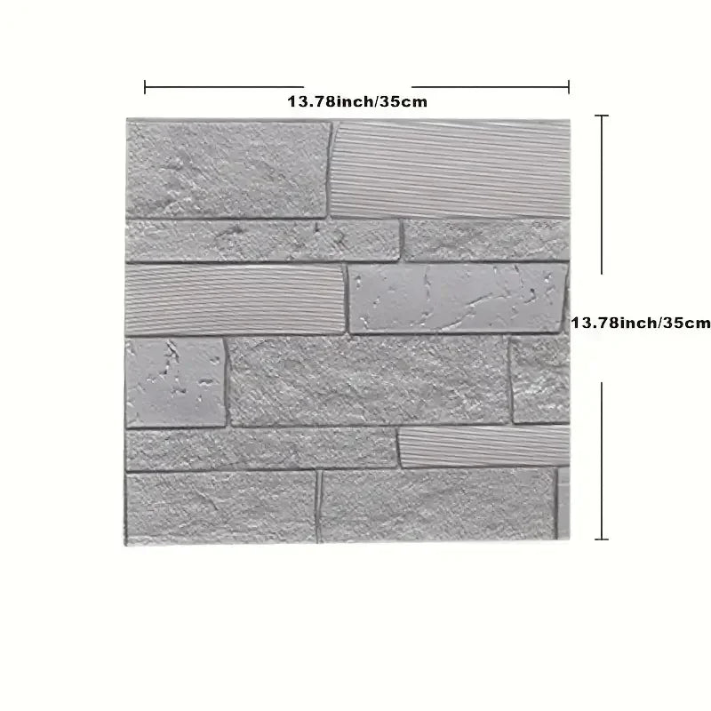 panneau decoratif mural brique blanc adhesif resistant eau moderne decoration intérieure