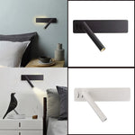 lampe murale led bras articulé moderne noir blanc minimaliste fixée mur