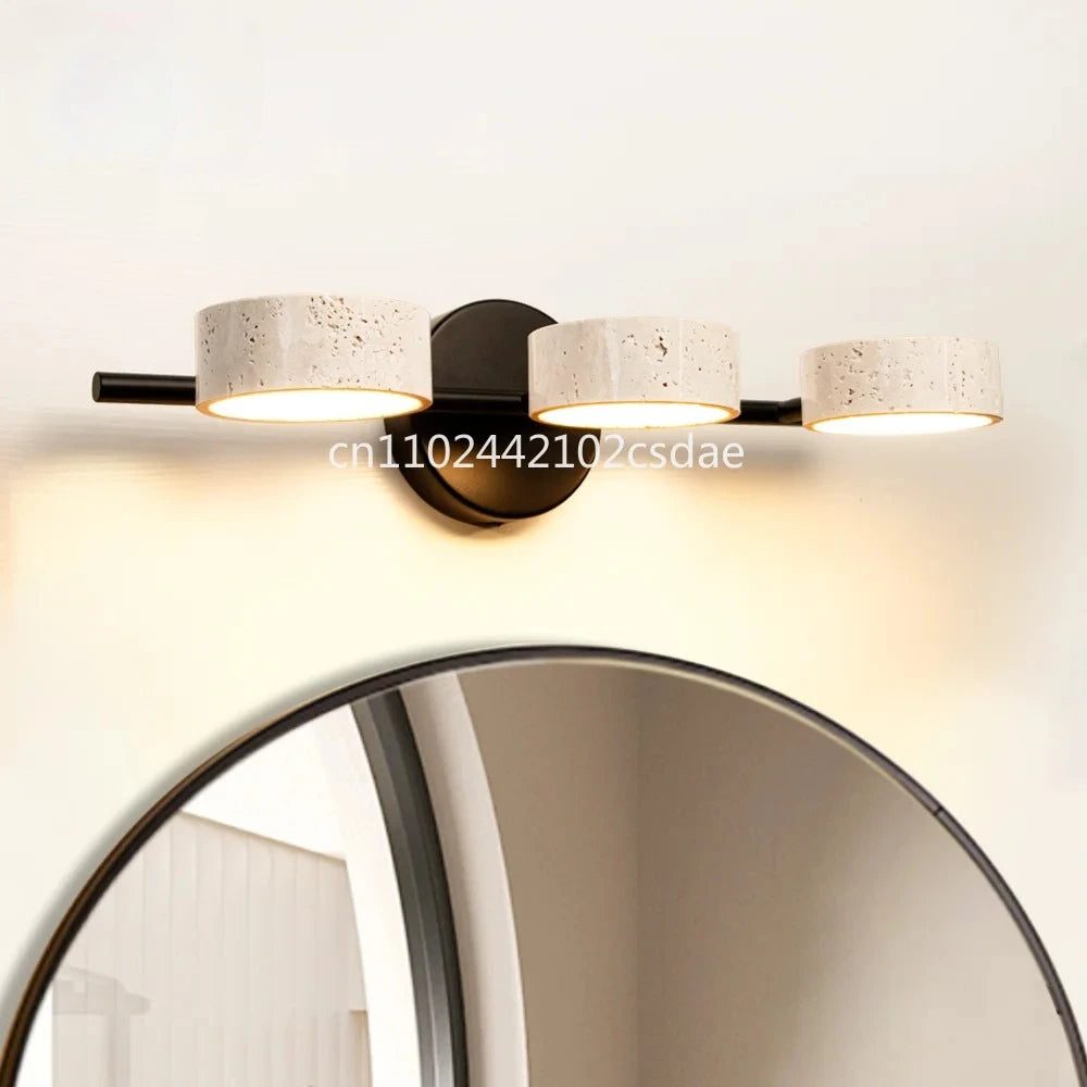 applique murale led or blanc texture granulée moderne éclairage cuisine chambre salon