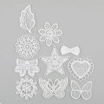 dentelles blanches motifs floraux traditionnels mariage décoration bricolage projet couture unisexe polyester