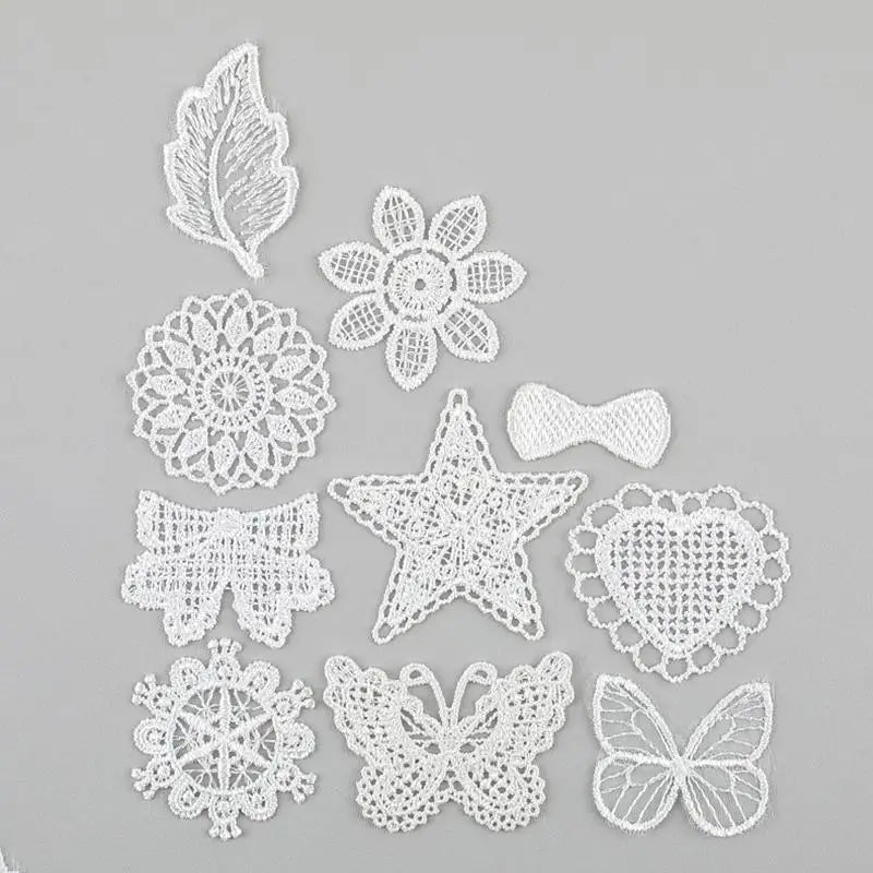 dentelles blanches motifs floraux traditionnels mariage décoration bricolage projet couture unisexe polyester