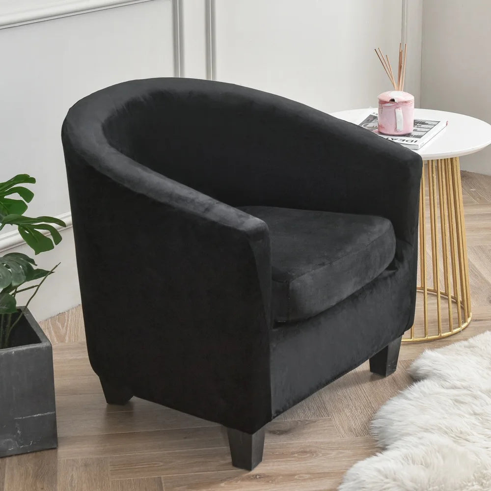 housse fauteuil velours doux moderne jaune protection extérieure intérieure lavable machine adaptable salon