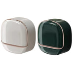 distributeur savon moderne adhésif blanc or rond brillant grille tailles différents savons