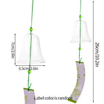 cloches vent transparentes clochette chime décoration jardin minimalisteextérieur decoration hanging wind bell multicolore chapelet