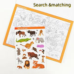 livre stickers coloriage animaux enfants ans activités diy recherches illustrationsscrição