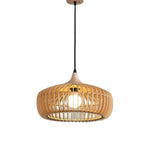 suspension lumineuse bois beige clair moderne minimaliste câble noir ajouré conique chambre salon étude