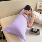taies d'oreiller modernes 100% polyester bleu clair beige rose 48x120cm 48x150cm 48x180cm