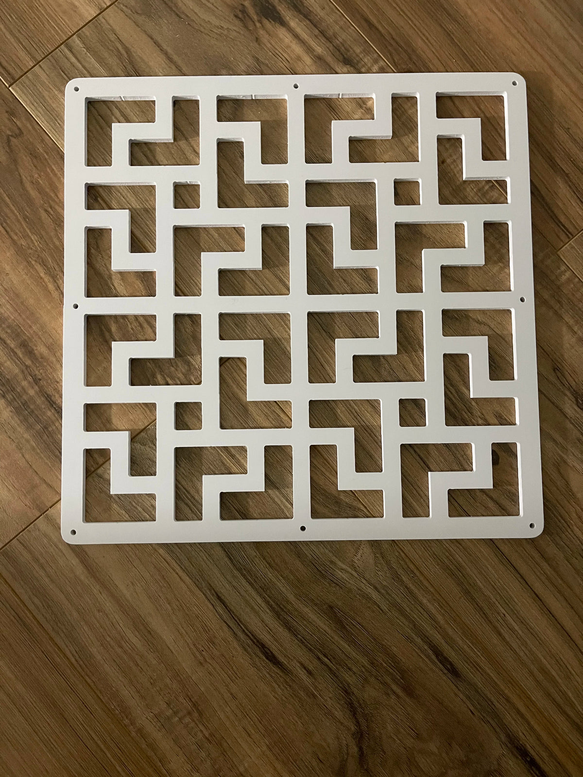 panneaux séparation suspendus blancs motifs géométriques modernes cloisons pièces bois opaques clips fixation